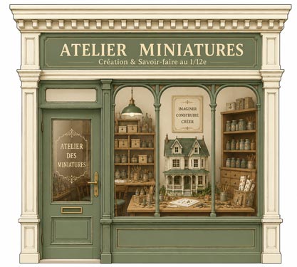Création textile miniature au 1/12 – L'Atelier des miniatures de Myriam