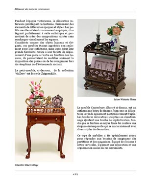 Mobilier miniature de prestige au 1:12 pour maison de poupée