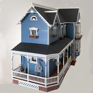 Maison miniature artisanale victorienne 1:12