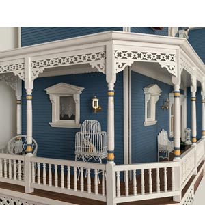 Ornements du porche miniature victorien 1:12