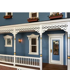 Maison victorienne Blue Cottage pièce unique