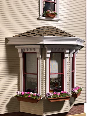 Bow-window victorien du séjour miniature Wisteria Home