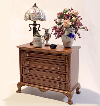 Meuble miniature 1/12 de prestige - Commode victorienne Collection Bespaq