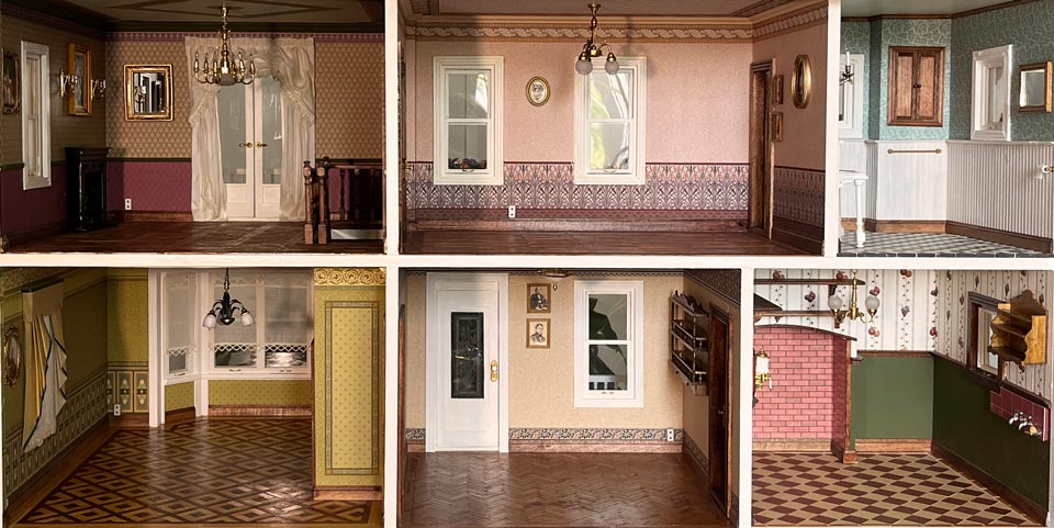 Maison miniature victorienne non meublée à vendre