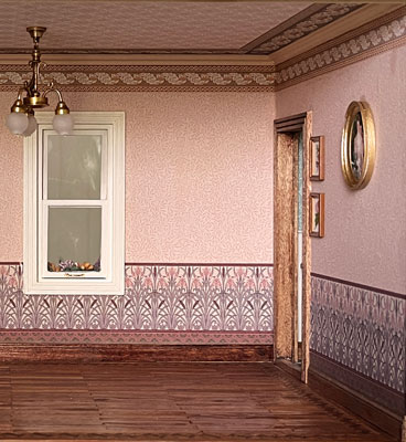 Chambre maison de poupée victorienne
