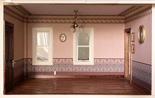 Chambre victorienne non meublée